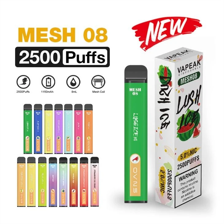 Vape d'un sol ús amb nicotina de 2500 Puff